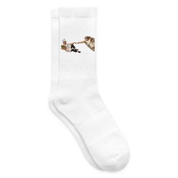 Die Erschaffung des Kochs - Tennissocken - Weiß - Rechts