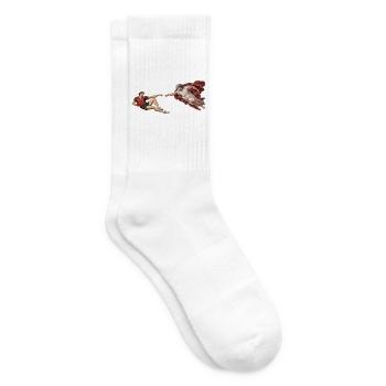 Die Erschaffung des Tischtennisspielers - Tennissocken - Weiß - Rechts