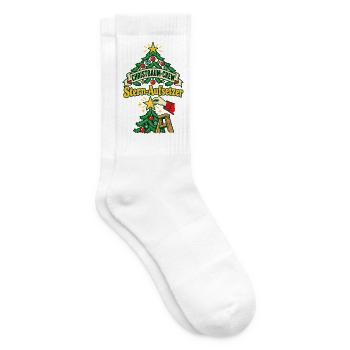 Christbaum-Crew Stern-Aufsetzer - Tennissocken - Weiß - Rechts