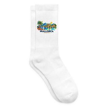 Mallorca - Balearen - Spanien - Espana - Insel - Tennissocken - Weiß - Rechts