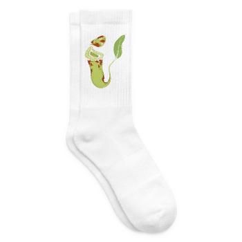 Grüner Fantasie-Spross - Tennissocken - Weiß - Rechts