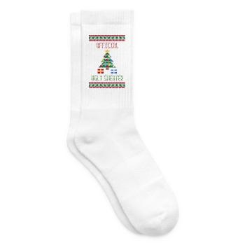 Official Ugly Sweater - Weihnachtspullover - Tennissocken - Weiß - Rechts
