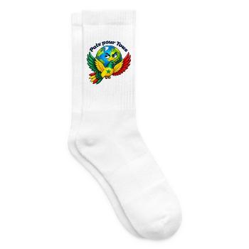 Frieden für alle – Senegal - Tennissocken - Weiß - Rechts