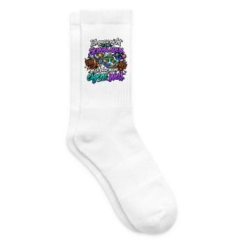 Ich passe nicht in eure Schubladen – Eigene Welt - Tennissocken - Weiß - Rechts