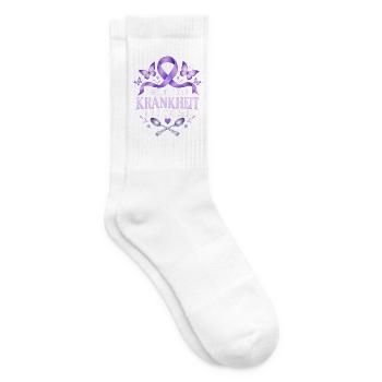 NICHT JEDE KRANKHEIT IST SICHTBAR – Spoonie - Tennissocken - Weiß - Rechts