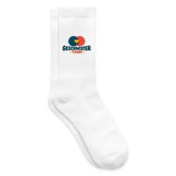 Geschwisterteam - Tennissocken - Weiß - Rechts