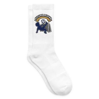 Zukünftige Legende – Backyard Soccer Kid Abzeichen - Tennissocken - Weiß - Rechts