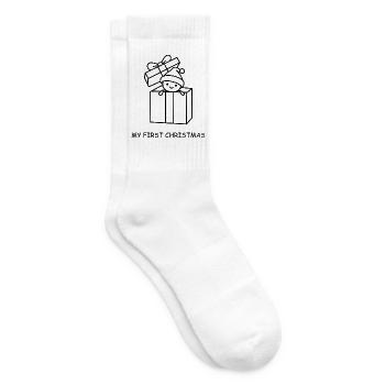 My First Christmas - Tennissocken - Weiß - Rechts