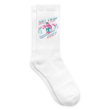 Skireise 2027 Neon Retro - Tennissocken - Weiß - Rechts