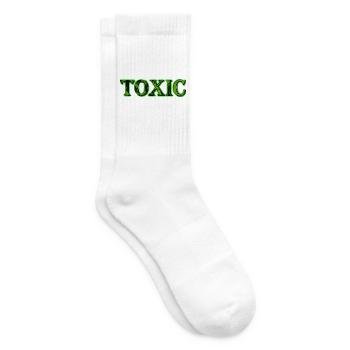 Giftiges Neongrün - Tennissocken - Weiß - Rechts