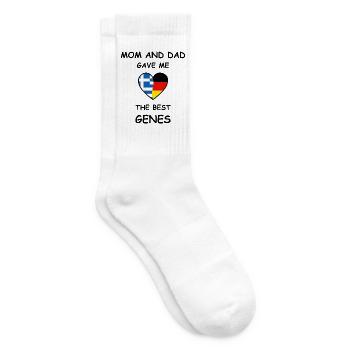 Greece Germany Genes Heart - Tennissocken - Weiß - Rechts