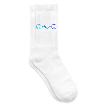 Geschenkidee für eine Tauch-Fanin mit Apnoetauchen - Tennissocken - Weiß - Rechts