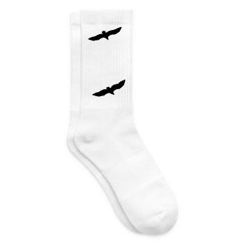 Zwei Adler im Parallelflug - Tennissocken - Weiß - Rechts