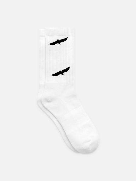 Zwei Adler im Parallelflug - Tennissocken - Weiß