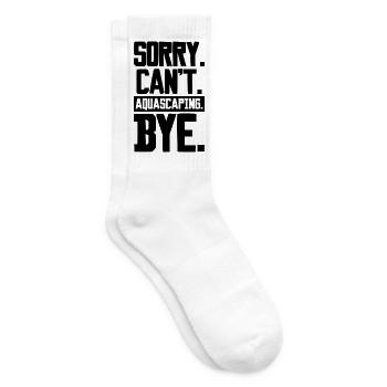 Aquascaping Spruch Humor - Tennissocken - Weiß - Rechts