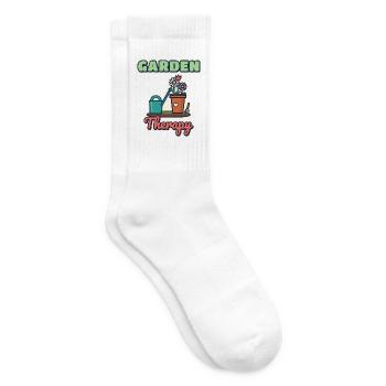 Gartentherapie - Tennissocken - Weiß - Rechts
