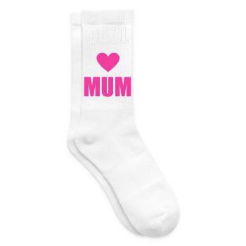 Bold Mum Herz-Tee - Tennissocken - Weiß - Rechts