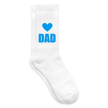 Coole Papa-Herz-Grafik - Tennissocken - Weiß - Rechts