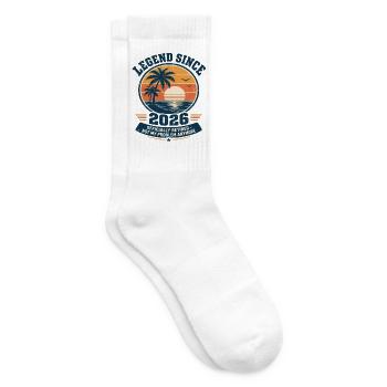Legende Seit 2026 Retro Sunset - Tennissocken - Weiß - Rechts