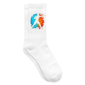 Boxen Boxer Jungen Kinder Männer Box - Tennissocken - Weiß - Rechts