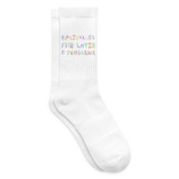 Spezialist Für Layer 8 Probleme Informatiker Admin - Tennissocken - Weiß - Rechts