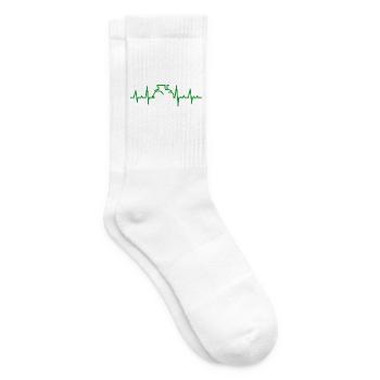 Traktor Herzschlag Landwirt - Tennissocken - Weiß - Rechts