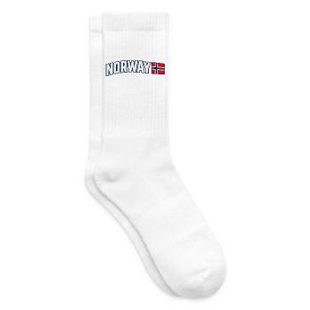 Norwegische Flagge Norwegian Pride Athletic Typografie - Tennissocken - Weiß - Rechts