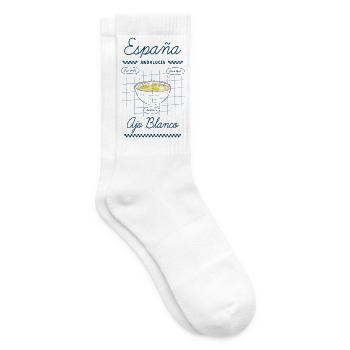 Weißer Knoblauch - Tennissocken - Weiß - Rechts