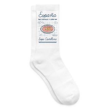Kastilische Suppe - Tennissocken - Weiß - Rechts