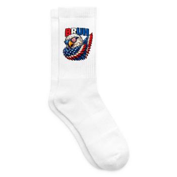 American Flag Bruh Dabbing Eagle Men Boys - Tennissocken - Weiß - Rechts