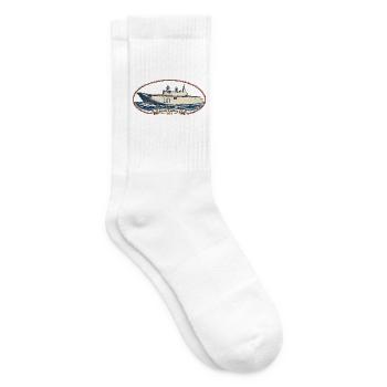 Juan Carlos I L61 – Maritime Vintage-Edition - Tennissocken - Weiß - Rechts