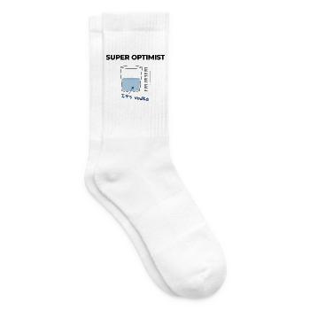 Ich bin ein Optimist, es ist Wodka - Tennissocken - Weiß - Rechts