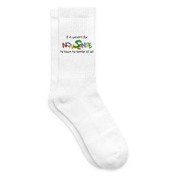 Wenn es keinen Unsinn gäbe - Tennissocken - Weiß - Rechts