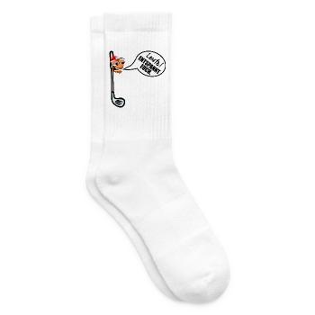 Weihnachten Golfschläger Weihnachtsstress - Tennissocken - Weiß - Rechts