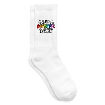Buntstifte Regenbogen Zitat - Tennissocken - Weiß - Rechts