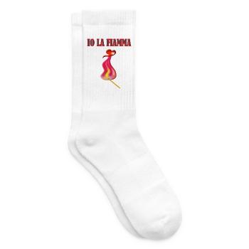 Angezündetes Streichholz – Ein Funke der Liebe - Tennissocken - Weiß - Rechts