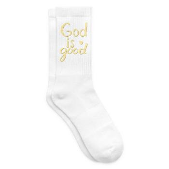 God is Good Heart Typografie - Tennissocken - Weiß - Rechts
