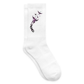 Purple Chain Wings Release - Tennissocken - Weiß - Rechts