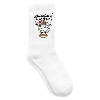 Chorleiter Geschenk Dirigent Weihnachten Schaf - Tennissocken - Weiß - Rechts