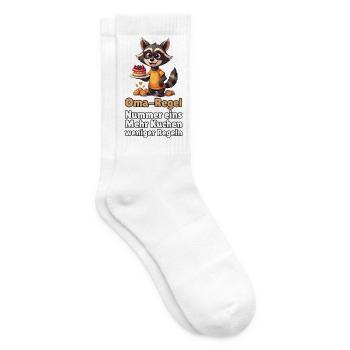 Oma-Regel Nr. 1: Mehr Kuchen, weniger Regeln - Tennissocken - Weiß - Rechts