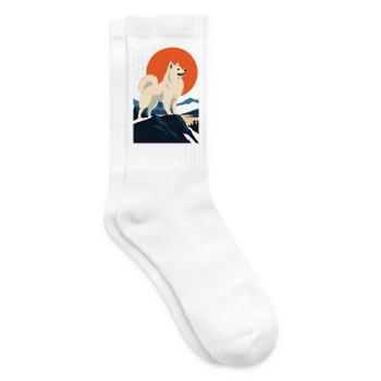 Indian Spitz - Tennissocken - Weiß - Rechts