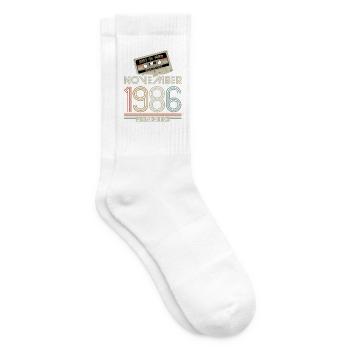 Limited Edition November Best of 1986 Kassette - Tennissocken - Weiß - Rechts