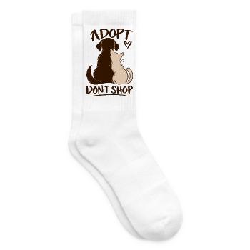 Adopt Don’t Shop Dog & Cat - Tennissocken - Weiß - Rechts