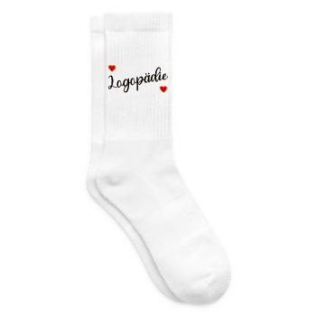 Logopädie - Tennissocken - Weiß - Rechts