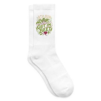 Ich bin gut im Beet Gärtner - Tennissocken - Weiß - Rechts
