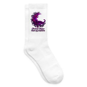 Fictional Villains Ruined My Standards Shirt - Tennissocken - Weiß - Rechts