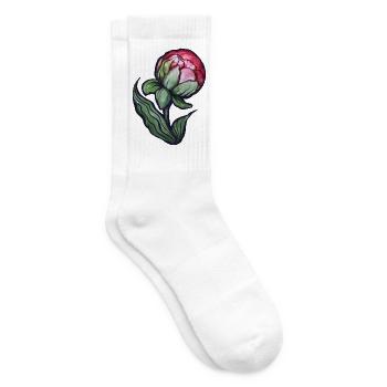 Petal Bloom Aquarell Pfingstrose - Tennissocken - Weiß - Rechts