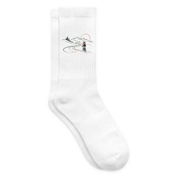 IN FLOW - Fahrrad - Radfahrerin - Freiheit - Tennissocken - Weiß - Rechts