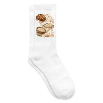 Sauerteig Bäcker Backen Patience Becomes Bread - Tennissocken - Weiß - Rechts