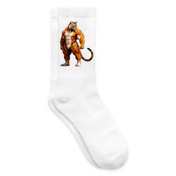 Tiger Fitness - Tennissocken - Weiß - Rechts